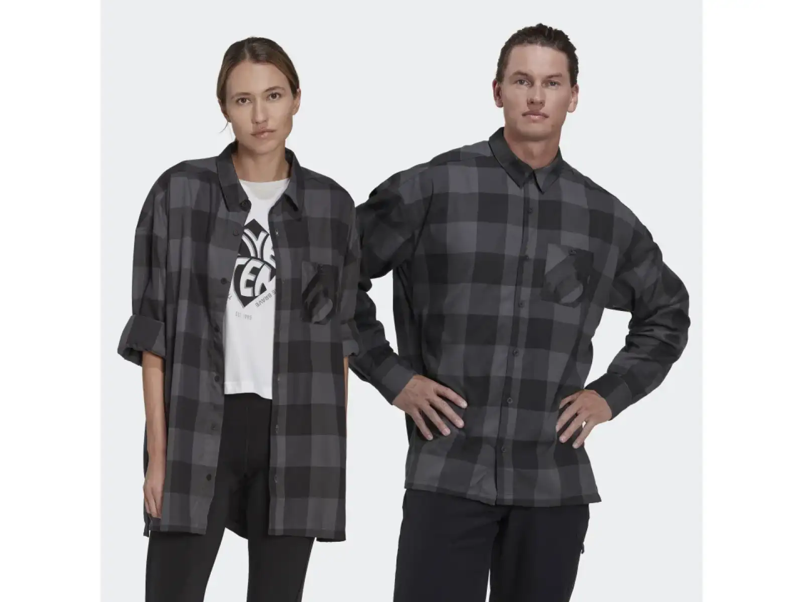 Five Ten Flannel męska koszula Grey Six/Black