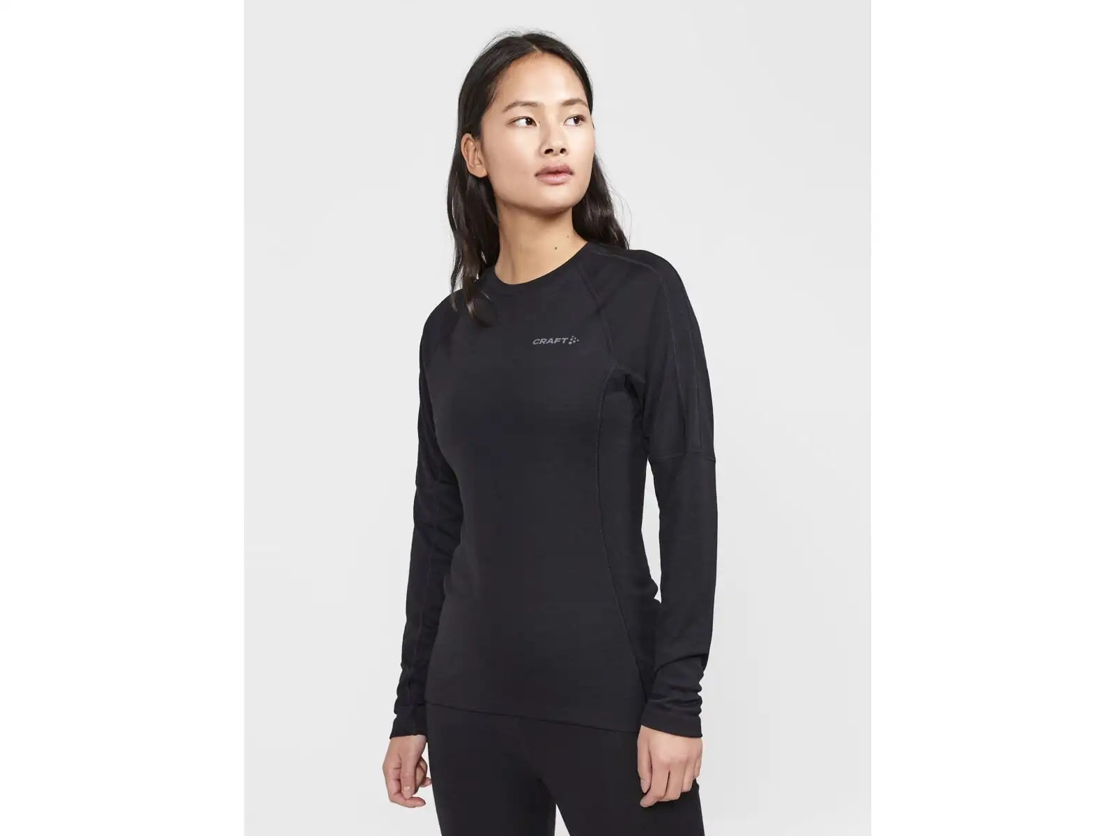 Craft ADV Wool Merino damska koszulka dlugi rekaw czarna