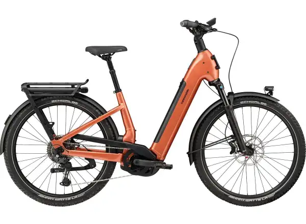Cannondale Tesoro X 1 LSTH Orange Slice niskowejsciowy rower elektryczny trekkingowy