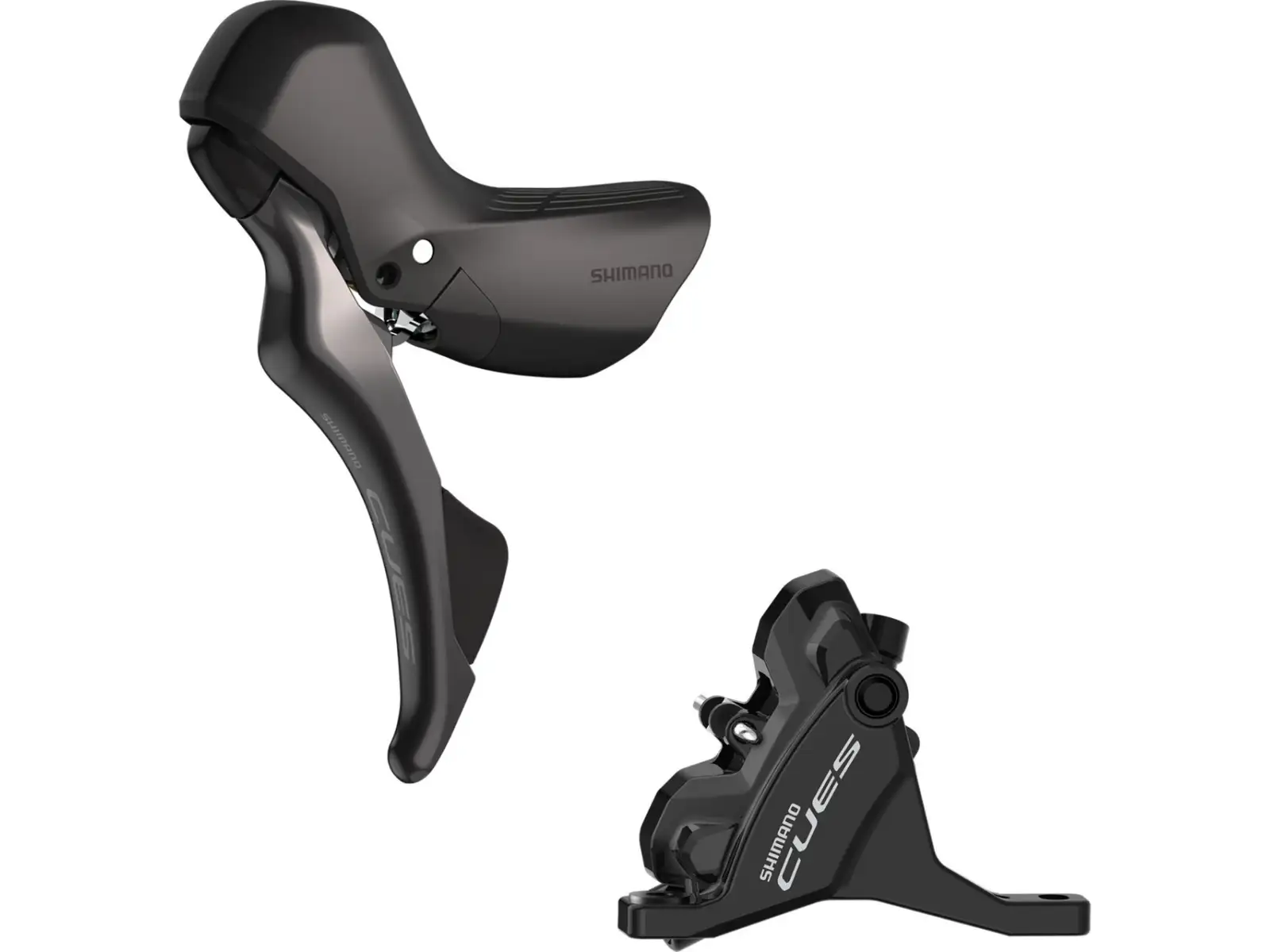 Shimano CUES BR-U6030 + ST-U6030 hamulec tarczowy tylny (prawa klamka), J-kit, polymer
