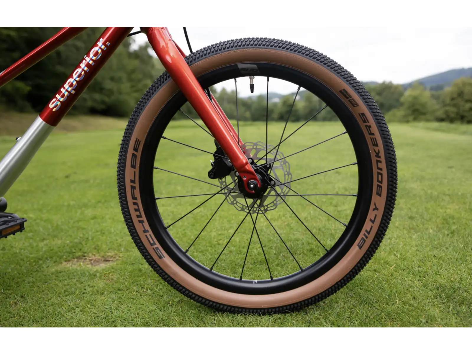 Superior TEAM 20 rower dziecięcy Gloss Brushed Alu / Red