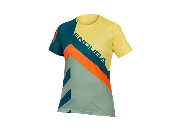 Endura SingleTrack Print Tee LTD damski dres krótki rękaw Deep Teal