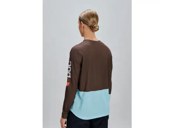 POC Motion Air damska koszulka z długim rękawem Bronzite Brown/Lazurite Blue