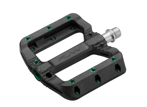 Funn Black Magic platformowe pedały black/green piny