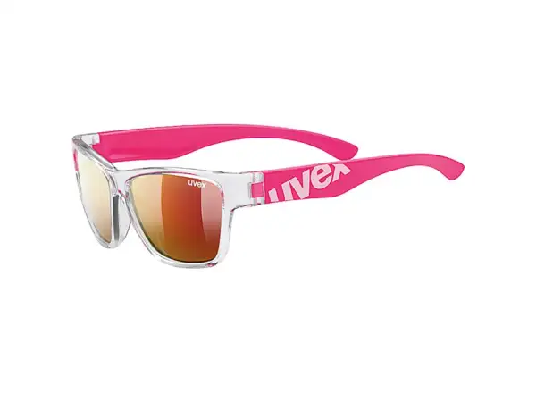 Uvex Sportstyle 508 okulary dziecięce Clear Pink/Mir. Red