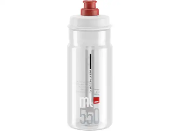Elite Jet butelka 550 ml Clear/Red Logo