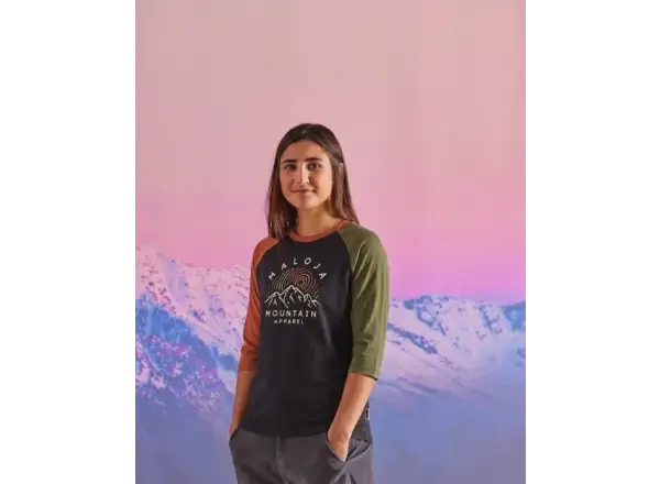 Maloja CorteM. damski dres 3/4 rękaw moonless