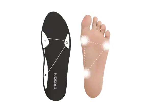 Ergon IP Touring Solestar wkładki do butów czarna