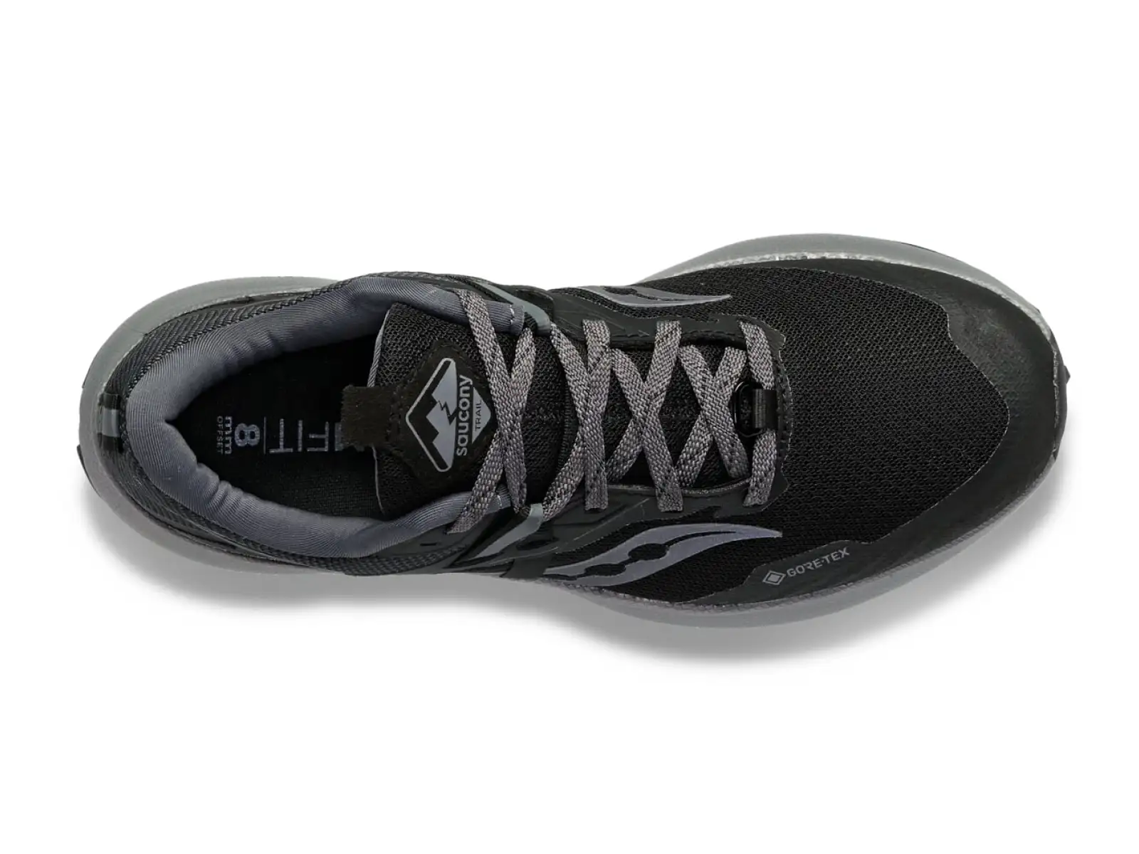 Saucony Ride 15 TR GTX damskie buty do biegania Black/Charcoal