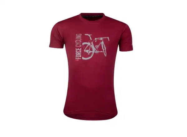 Force Flow unisex koszulka z krótkim rękawem czerwona