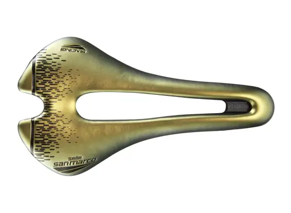 Selle San Marco Aspide Short Open-Fit Racing Narrow siodło Iridescent Gold