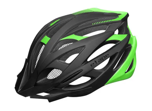 Etape Magnum kask rowerowy czarny/zielony mat