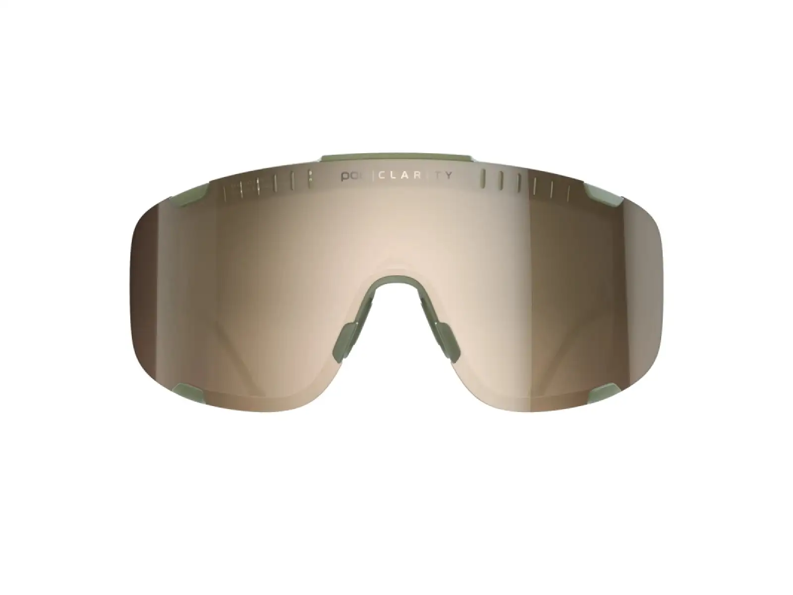 POC Devour okulary rowerowe Epidote Green/Translucent Brown Silver