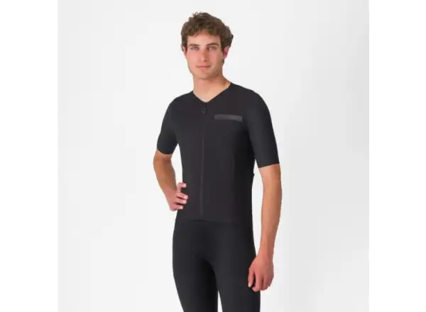 Castelli Premio Evo męska koszulka z krótkim rękawem Light Black