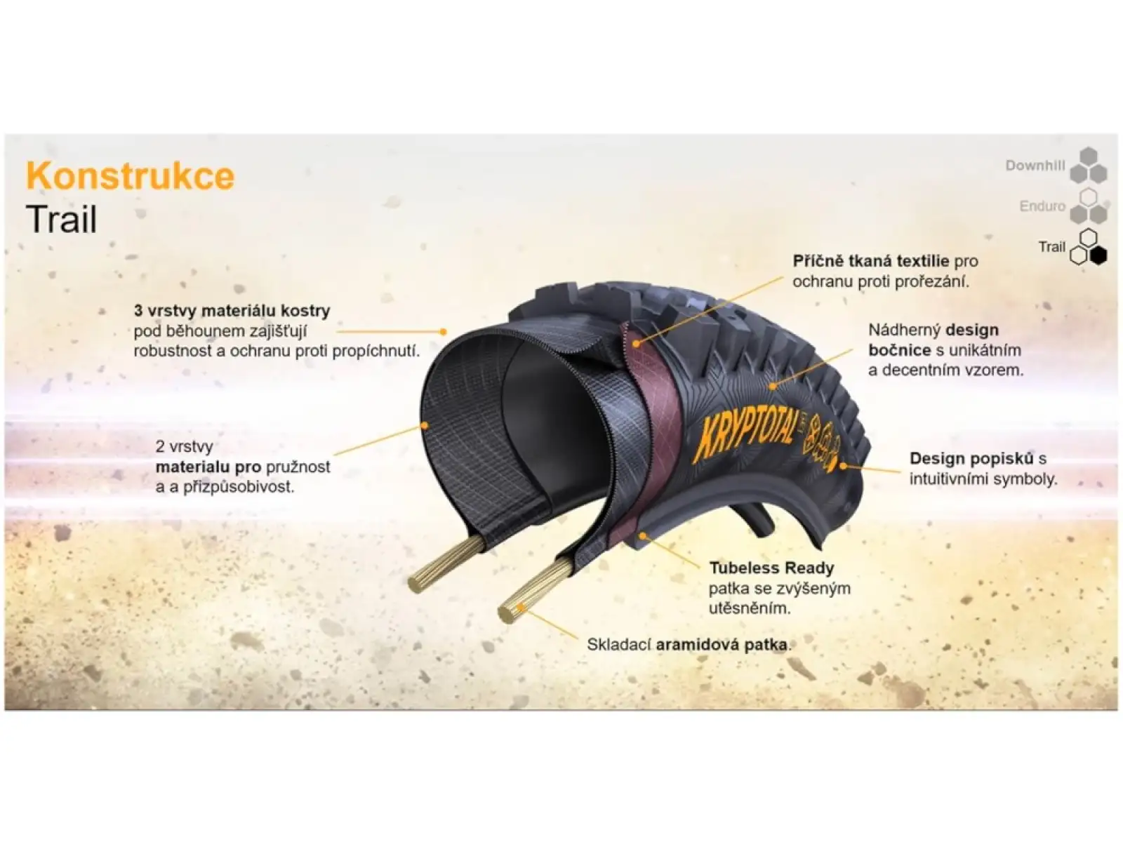Continental Kryptotal Trail Endurance 27,5x2,40" TLR E-25 MTB opona kevlar przedni