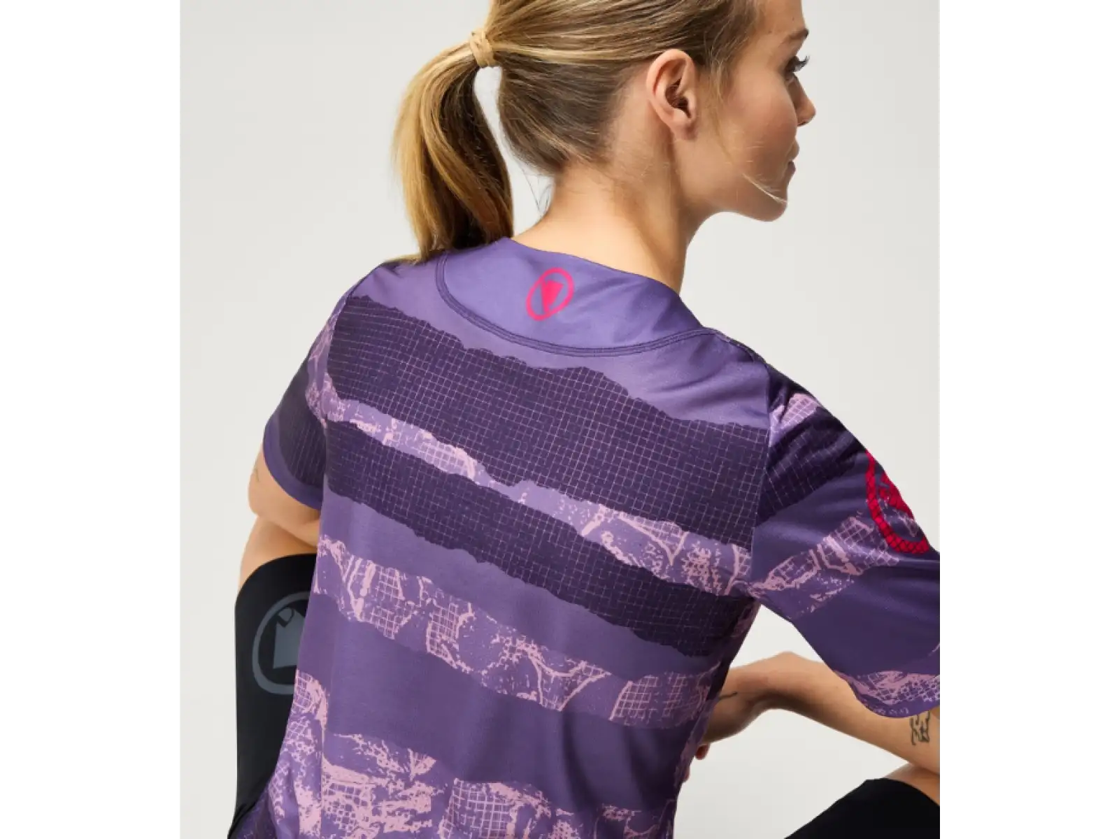 Endura LTD Patchwork damski koszulka krótki rękaw Bramble