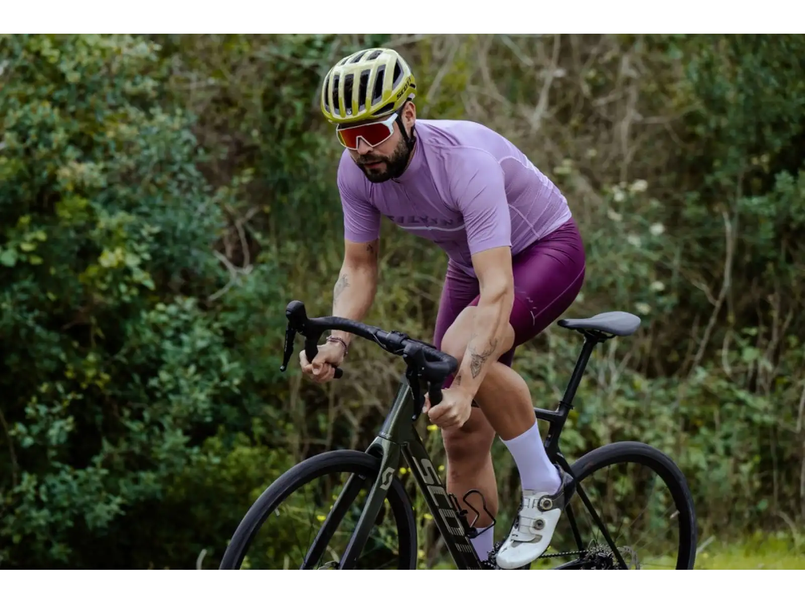 Silvini Mazzano męska koszulka z krótkim rękawem Lilac/Navy