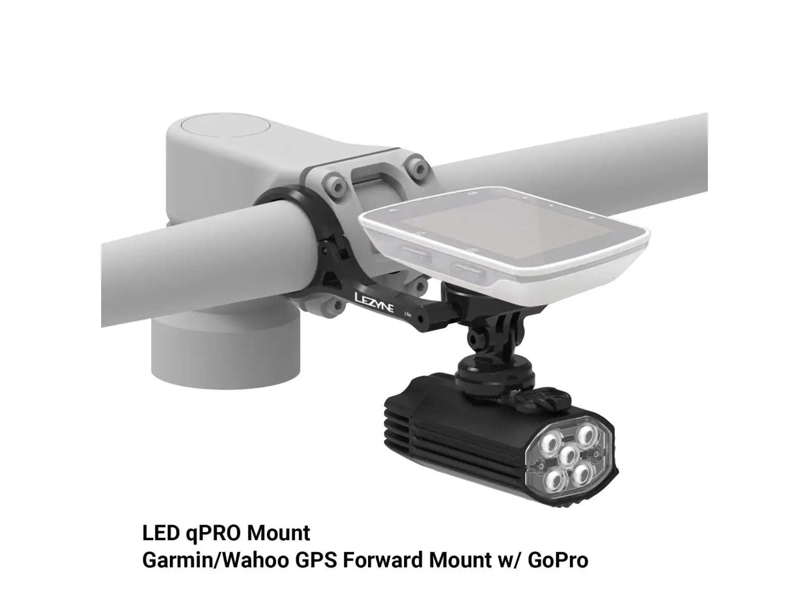 Lezyne LED qPRO Mount uchwyt lampki Black
