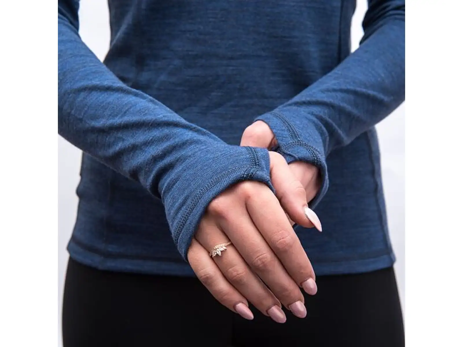 Sensor Merino Bold damska koszulka długi rękaw Cool Blue