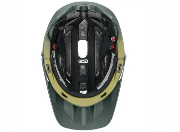 Uvex Quatro Integrale MTB kask Tocsen Forest/Mustard Mat