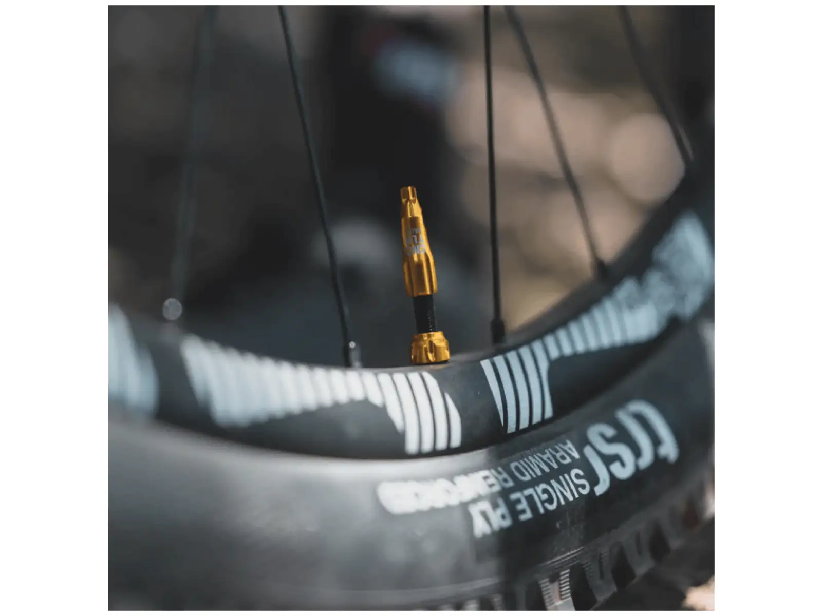 Lezyne CNC TLR Valve zawór bezdętkowy 80 mm złota