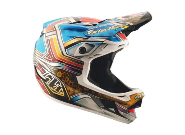 Troy Lee Designs D4 Carbon kask Lowrider Blue