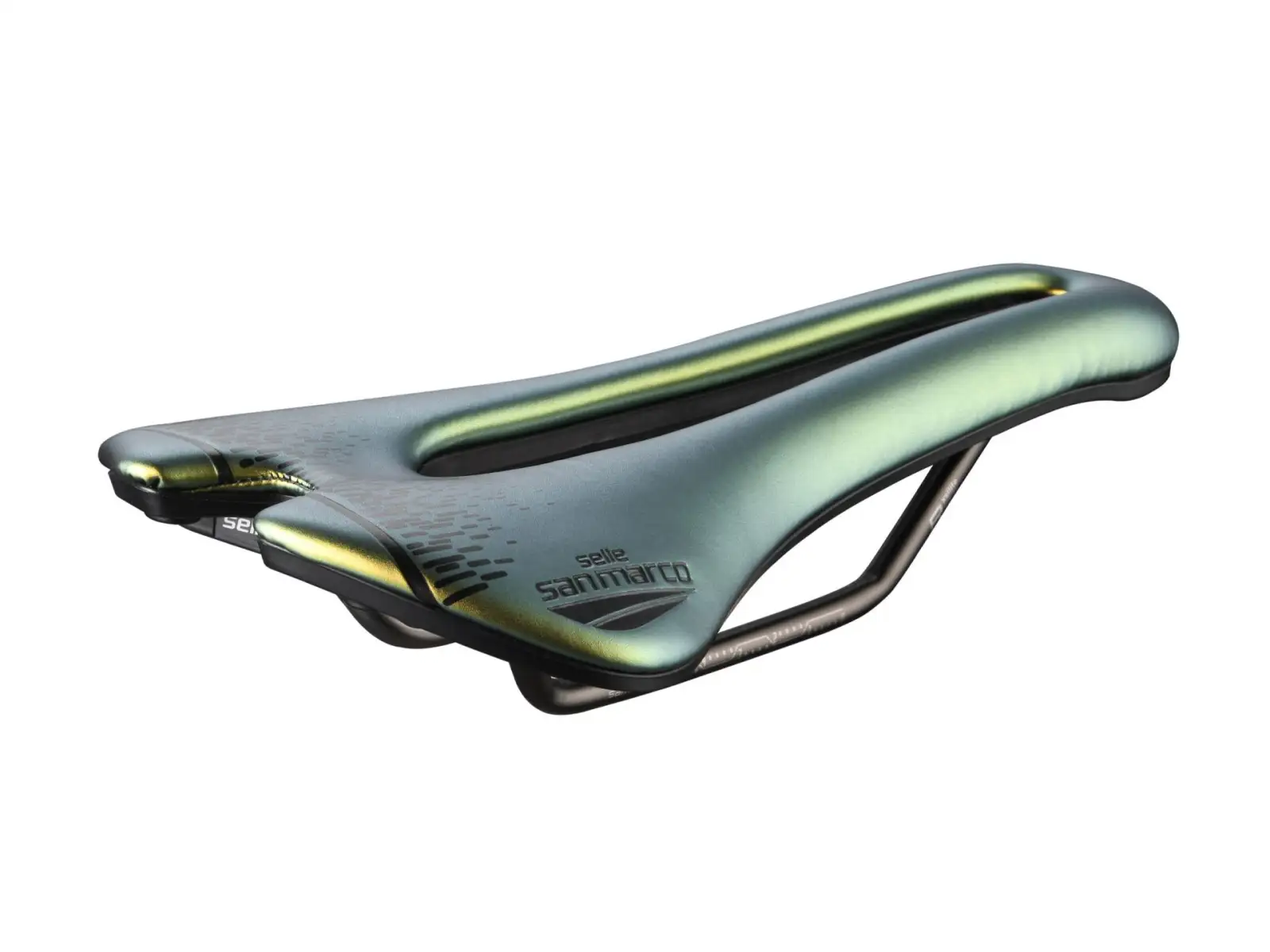Selle San Marco Aspide Short Open-Fit Racing Narrow siodło Iridescent Gold