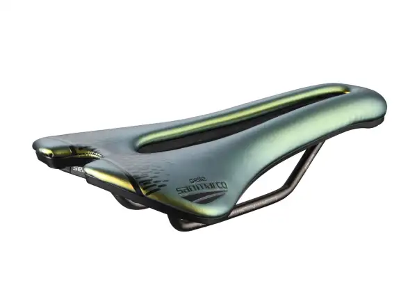 Selle San Marco Aspide Short Open-Fit Racing Narrow siodło Iridescent Gold