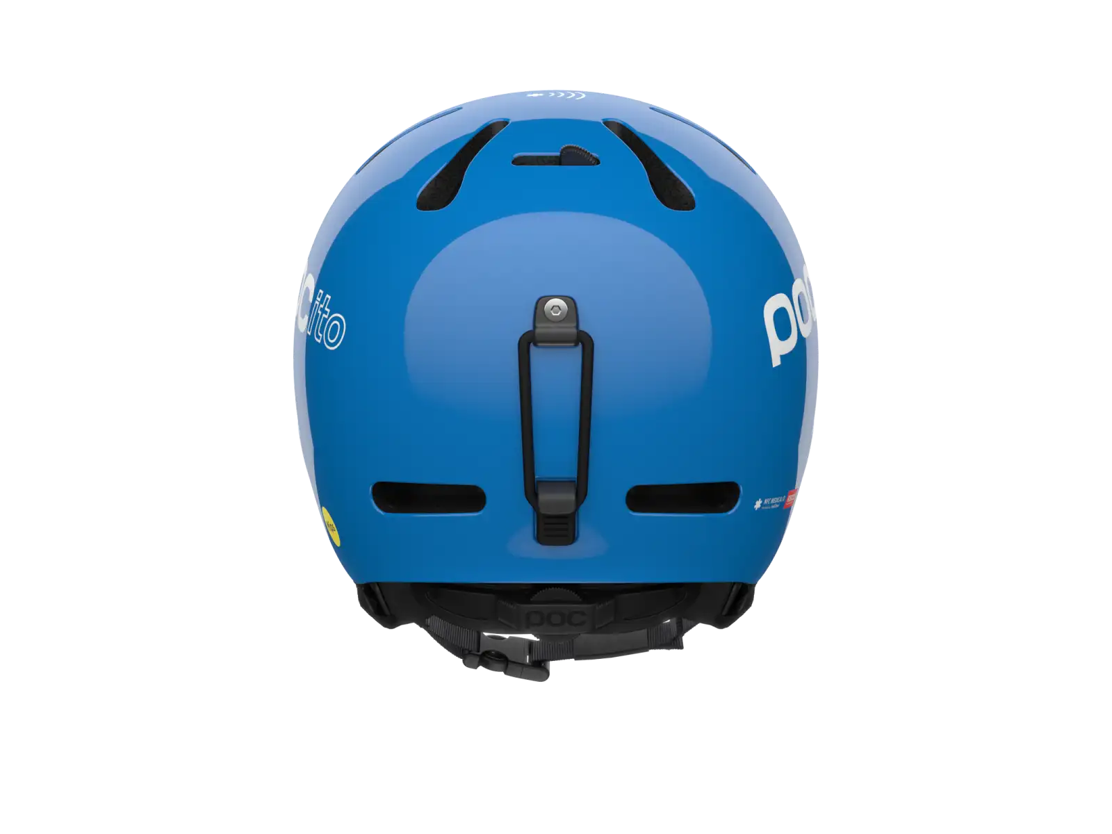 POC POCito Fornix MIPS dziecięcy kask narciarski Fluorescent Blue