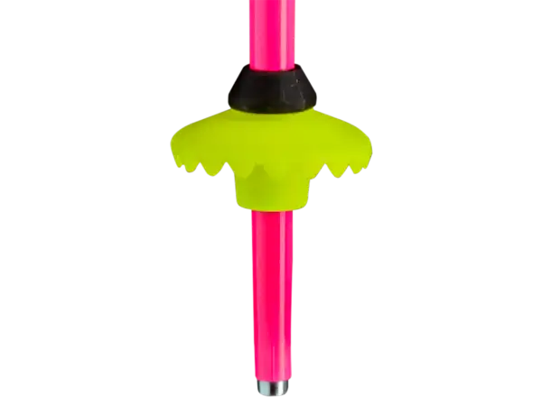 Leki Racing Kids dziecięce kije narciarskie zjazdowe Neonpink-neonorange-neonyellow
