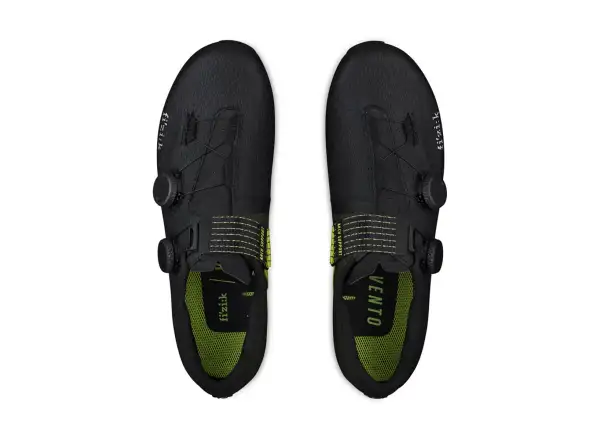 Fizik Vento Stabilita Carbon szosowe męskie buty Black/Yellow Fluo