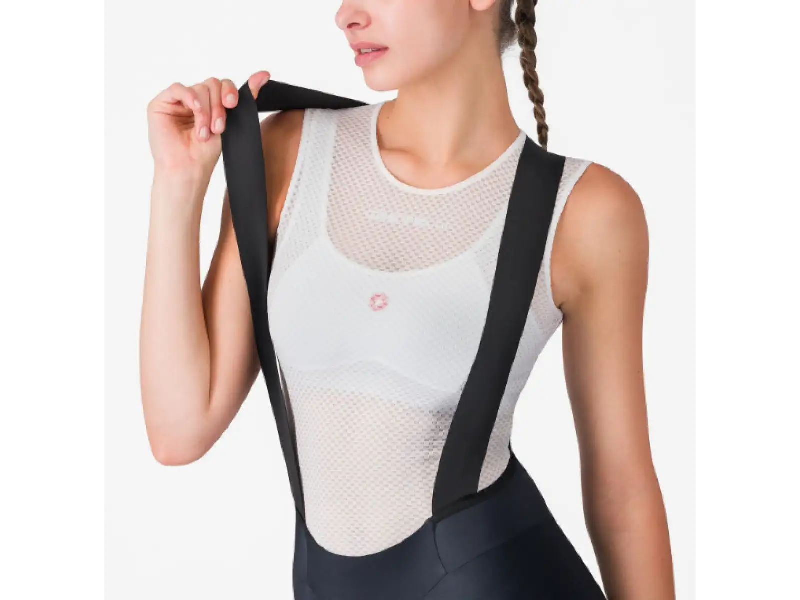 Castelli Prima 2 DT damskie spodenki rowerowe na szelkach Black/Black