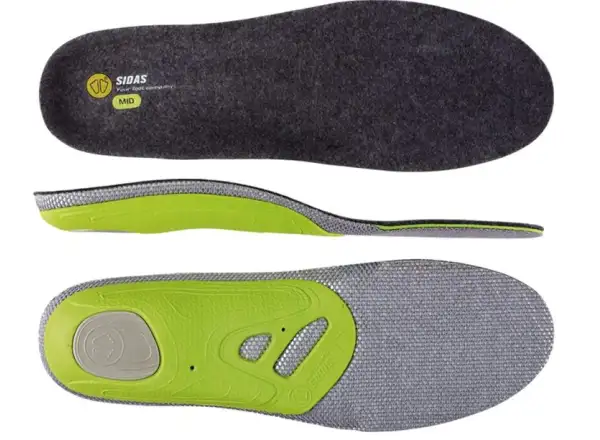 Sidas 3feet Merino Mid Arch wkładki do butów średnie podbicie 1 para