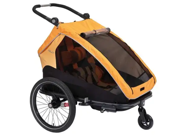 XLC DUOs BS-C10 dwumiejscowa przyczepka 20" Marigold/Anthrazit