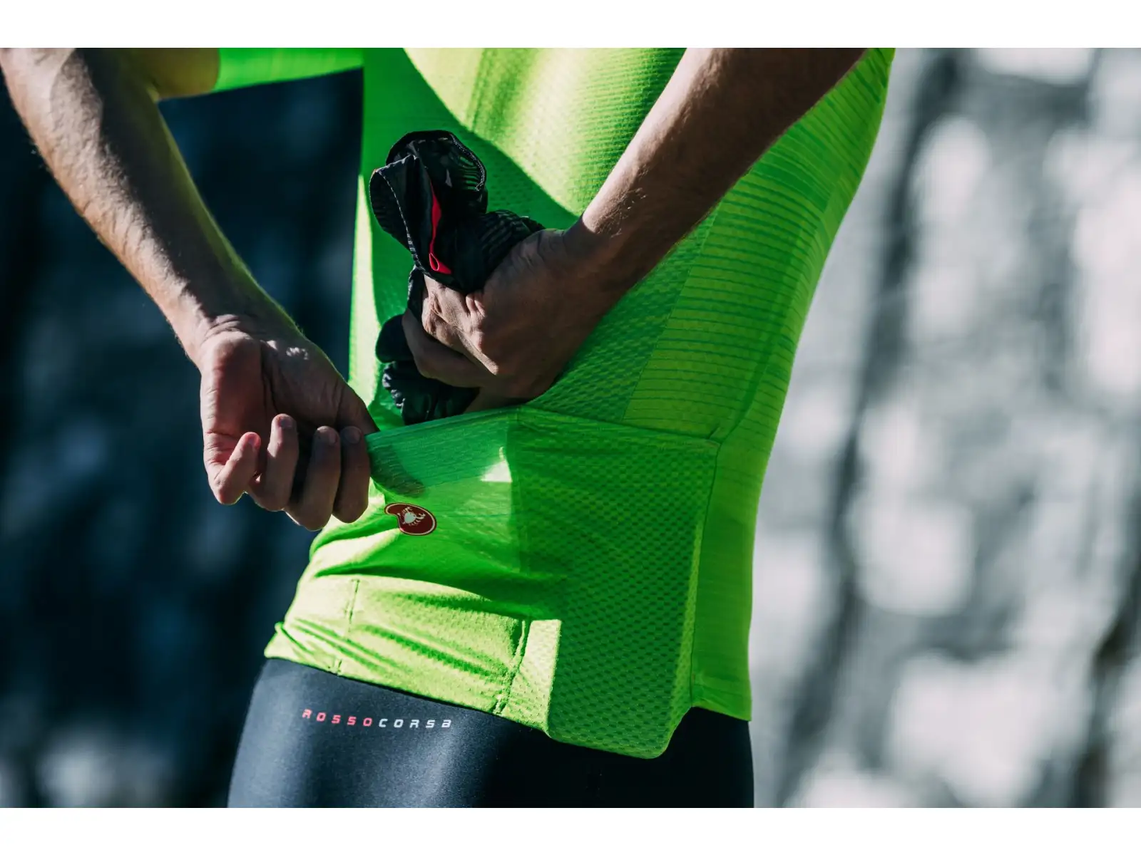 Castelli Aero Race 6.0 męska koszulka z krótkim rękawem Electric Lime
