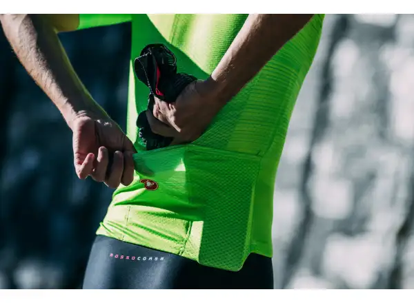 Castelli Aero Race 6.0 męska koszulka z krótkim rękawem Electric Lime