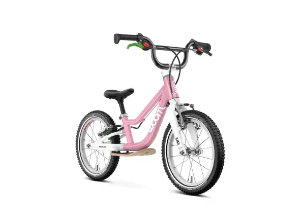 Woom GO 1 Plus dziecięcy rowerek biegowy 14" kolor Powder Pink