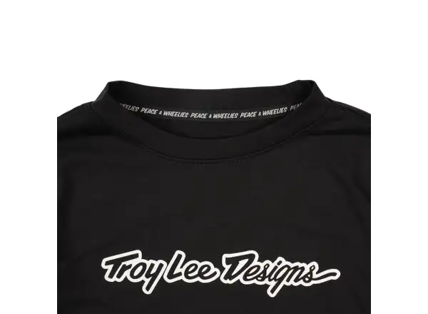 Troy Lee Designs Skyline Ride Tee dziecięca koszulka z długim rękawem Signature Black