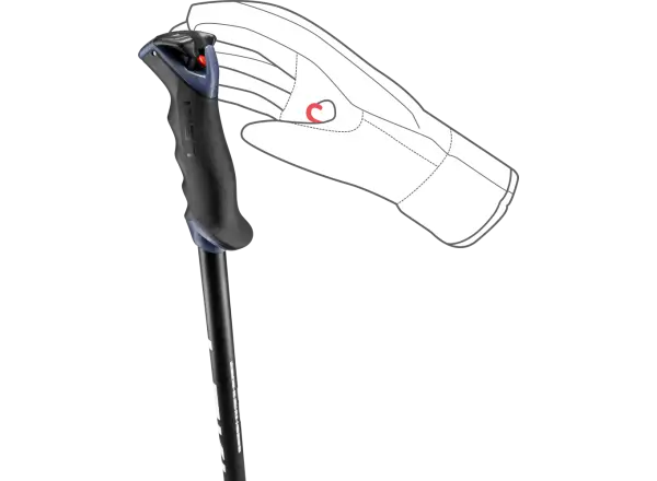 Leki Voltec TR kije zjazdowe Dark anthracite-black-white