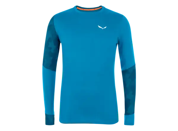 Salewa Cristallo Warm AMR męska koszulka długi rękaw cloisonne blue