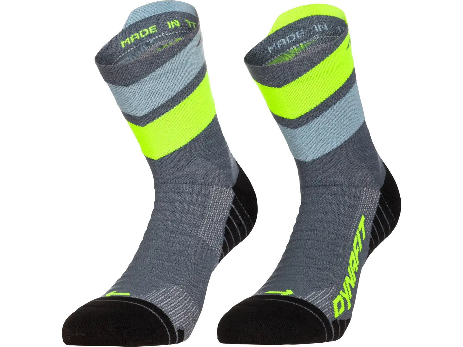 Dynafit Ultra Mid skarpety do biegania Cinder/Ultra Yellow