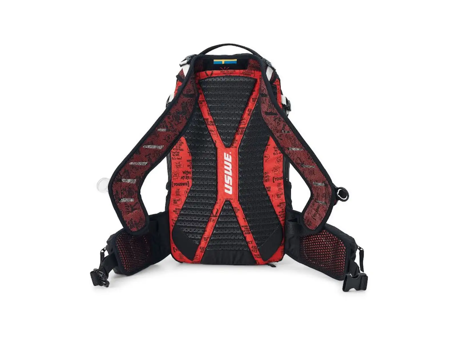 USWE Flow 16 plecak z ochraniaczem kręgosłupa Black/Red 16 l