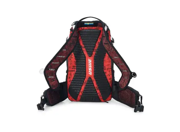 USWE Flow 16 plecak z ochraniaczem kręgosłupa Black/Red 16 l