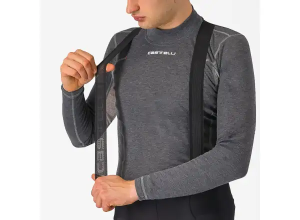 Castelli Espresso Bibtight męskie spodnie z szelkami i wkładką Black