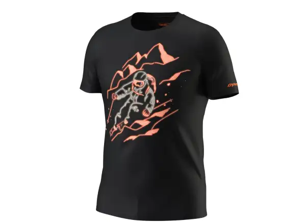 Dynafit Blacklight Cotton koszulka męska z krótkim rękawem Black Out