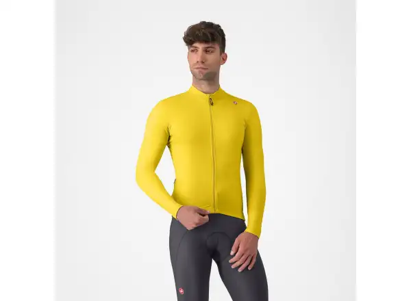 Castelli Espresso Thermal Jersey męska koszulka Mango Mojito/Dark Gray