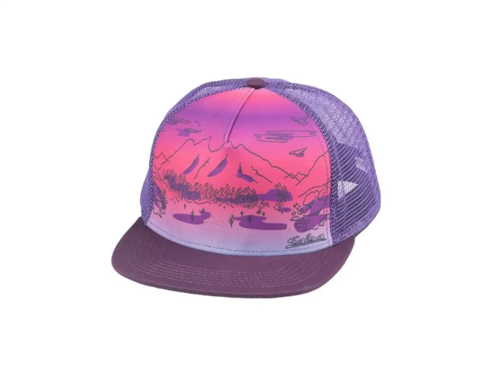 Salsa Landscape trucker hat czapka fioletowa