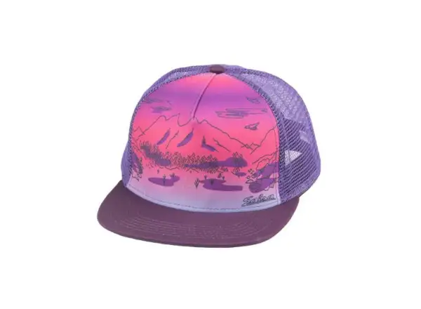 Salsa Landscape trucker hat czapka fioletowa