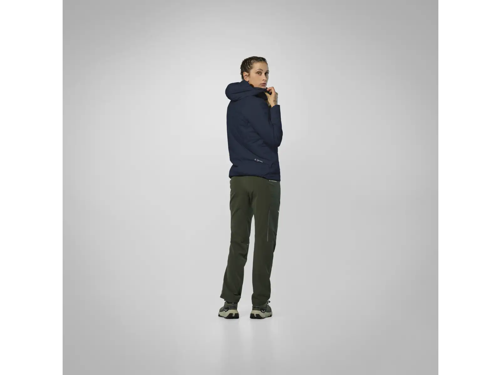 Salewa Pedroc Tirolwool® Air Hybrid damska kurtka Navy Blazer