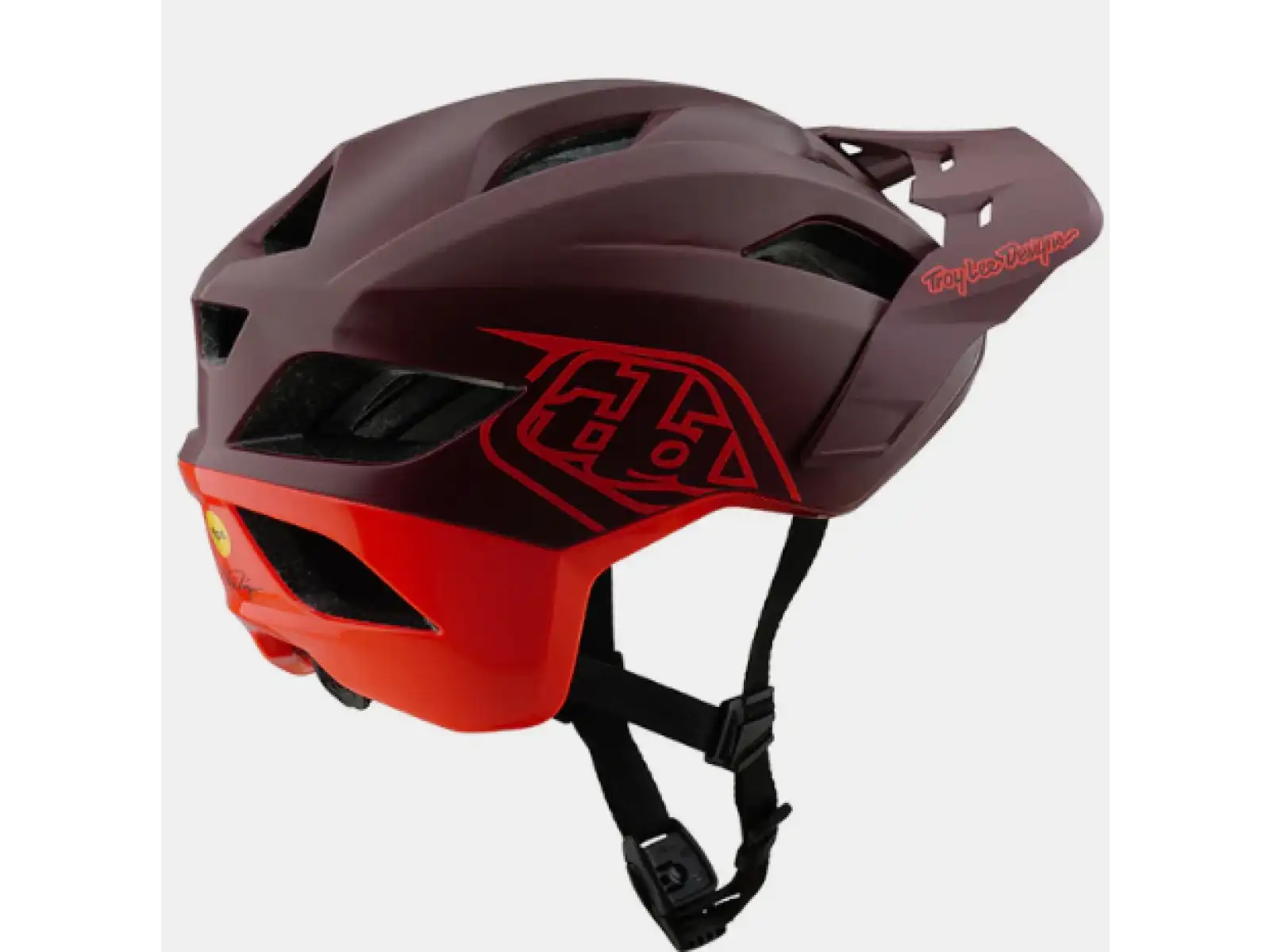 Troy Lee Designs Flowline SE kask Badge Maroon